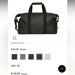 Rains Duffel Bag Green